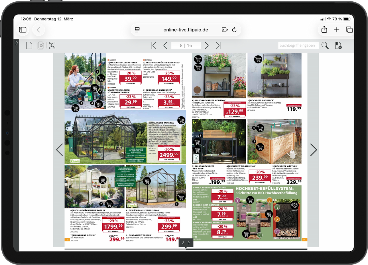Garten & Landschaft Tablet Mockup