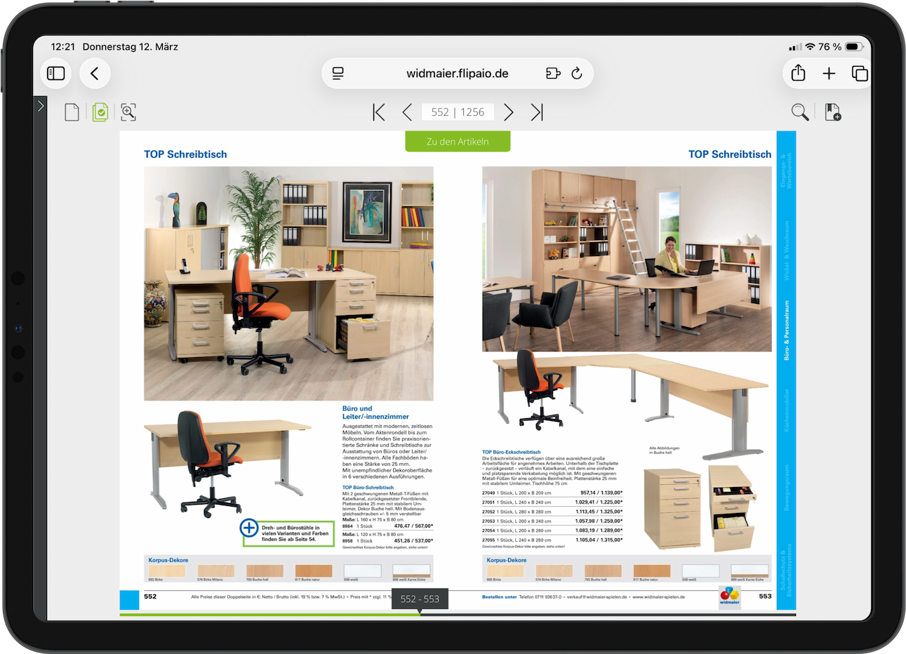 Möbel & Interior Tablet Mockup