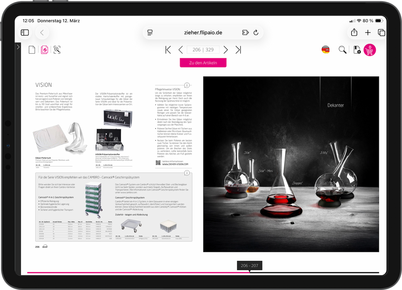 Gastro & Hotel Tablet Mockup