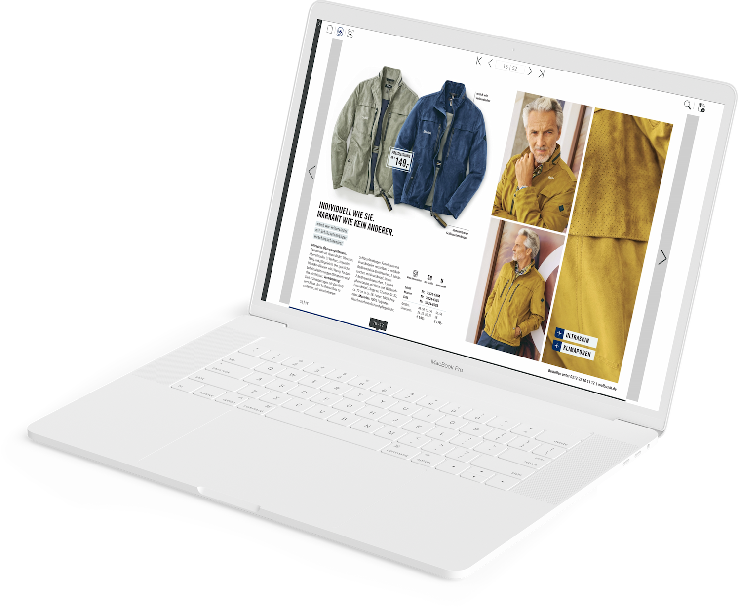 Blätterkatalog auf MacBook – flipaio